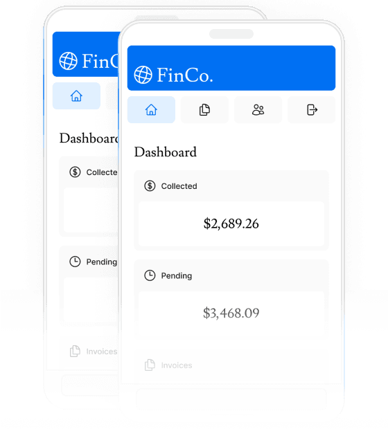 Hero Image. Mobile screenshots of the dashboard.
